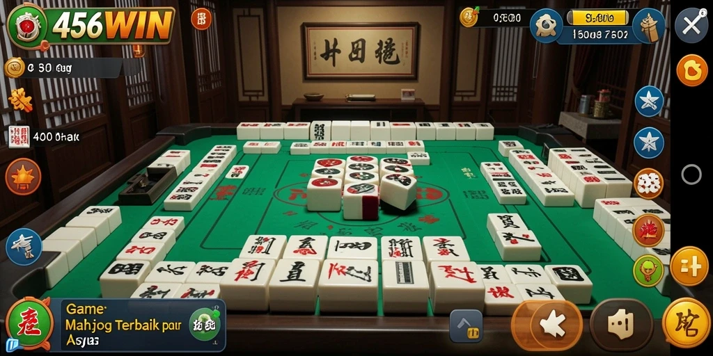 Gameplay seru Mahjong di 456WIN dengan tampilan menarik.