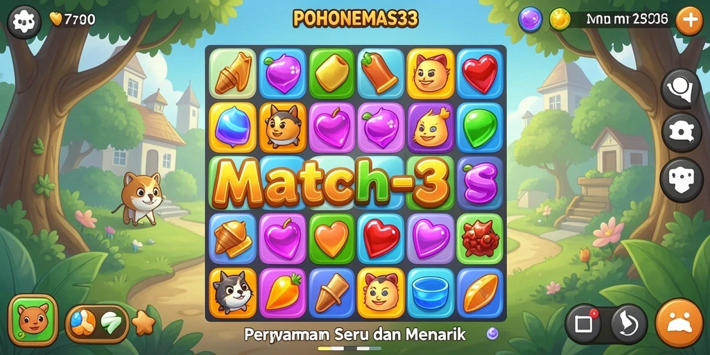 Tampilan gameplay POHONEMAS33 yang seru dan penuh warna.